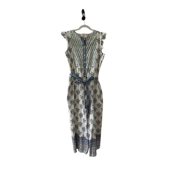 Gal Meets Glam Collection Eden Jumpsuit Women’s Blue Combo Sleeveless Size 16 - Picture 5 of 11